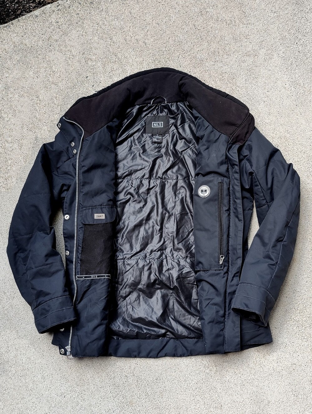 NILS Womens 8 Black Fitted Belted Quilted Waterproof Insulated Ski Snow Jacket